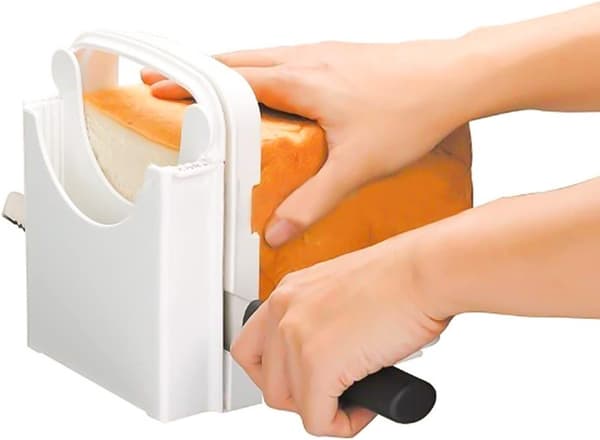 Bread Slicer, Multifunctional Sandwich/Toast Machine, Foldable and Adjustable Manual Handheld Homemade Slicer for Cutting Bread