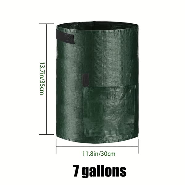 Potatisplanteringspåsar 7 gallon 4-pack med handtag och lock 7-Gallon 37.85 L 7-Gallon 37.85 L