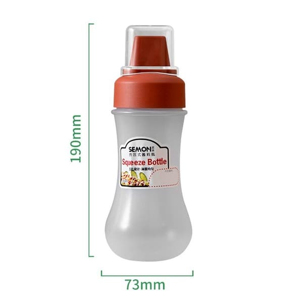 Sausflaske med 5-hulls kork - 350 ml Transparent transparent