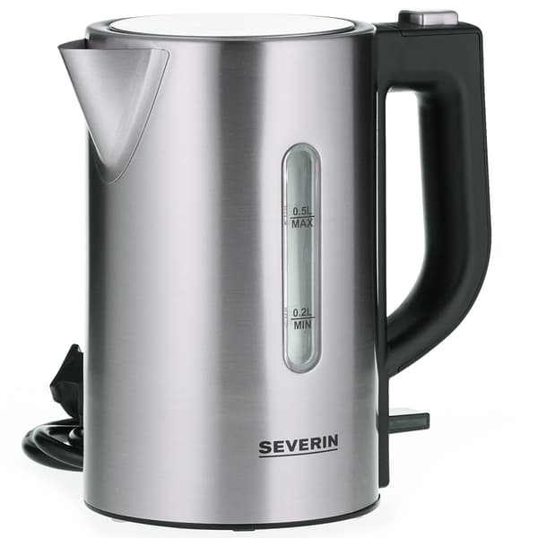 Reisevannkoker rustfritt stål 0,5l 115/230V inkl. kopper WK3647 Silver 1100