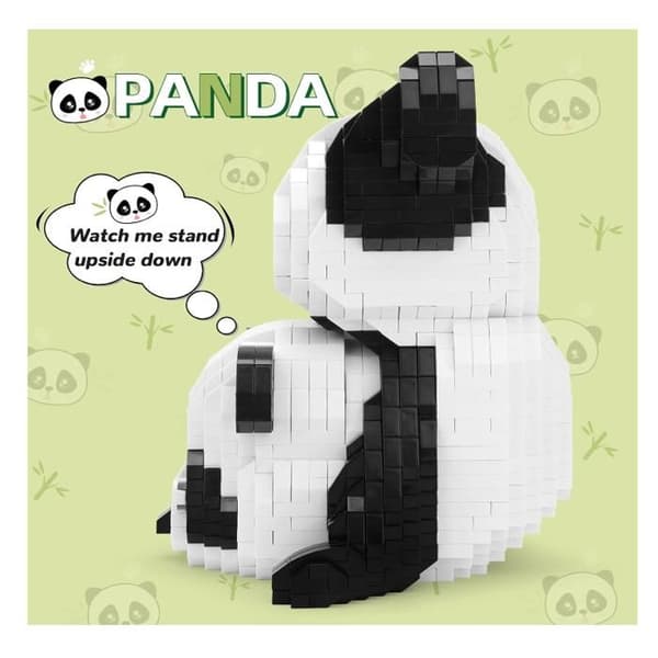 Panda Ideas - Sæt med 1325 mini-byggeklodser - Dyr - Til voksne og piger i alderen 10 til 12 år[YJD]