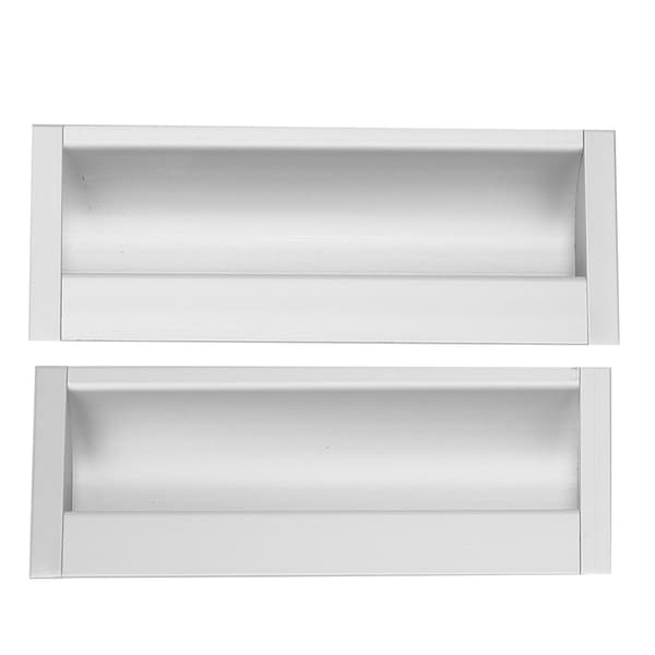 2 pcs Household Aluminum Alloy Pull Handle, Furniture Drawer Wardrobe Recessed Handle 0.2 0.2