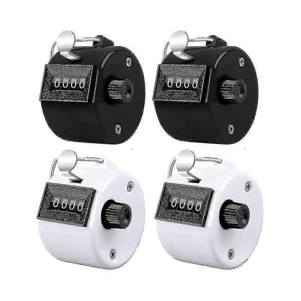 4-pack Counter Clicker 4-Digit Number Counters, Handheld Mechanical Counter Clicker Pitch Counters