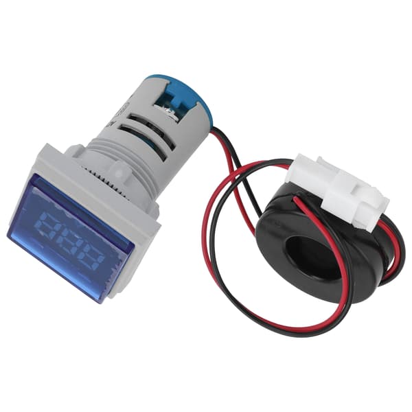 Digital AC 220V Amperemeter Signalindikator Lyseblå