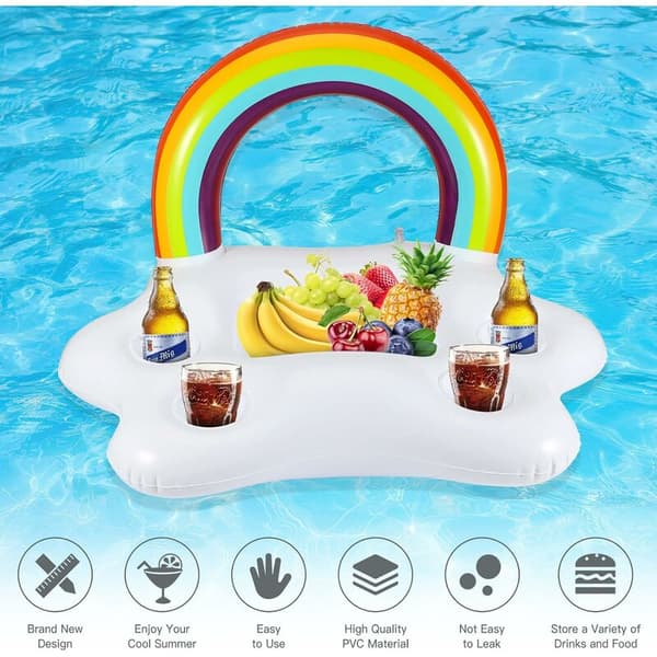 Flydende poolbar, flydende poolbakke, oppustelig drikkeholder, flydende poolbakke, oppustelig poolbakke, flydende poolbar, oppustelig poolbar