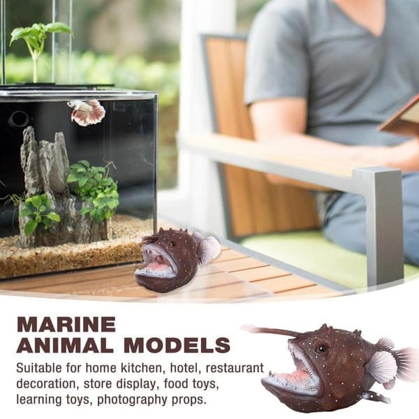 Havsdjursfigur Bärbar Mini Marulk Figur Simulering Havsdjursmodell Havsdjur Leksaker Barn Kognition Utbildning Leksak