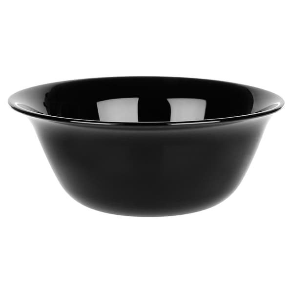 Svarte glasskåler, 300 ml, sett med 6