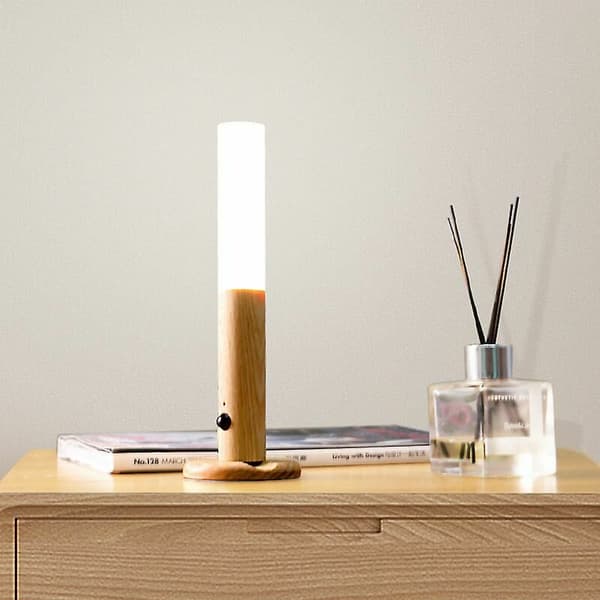 LED-vegglampe, sengelampe, varmt hvitt lys, bevegelsesdeteksjon, IR USB-lading, lysfarge