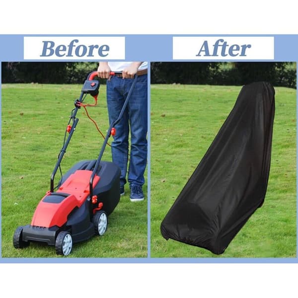 Waterproof Lawn Mower Cover with Drawstring, Windproof, Dustproof, UV Resistant, 210D Oxford Fabric