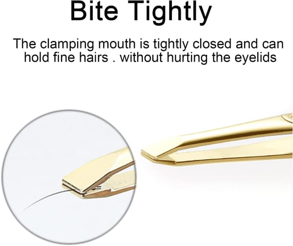 Tweezer, Professional Slanted Eyebrow Tweezer for Eyebrows and