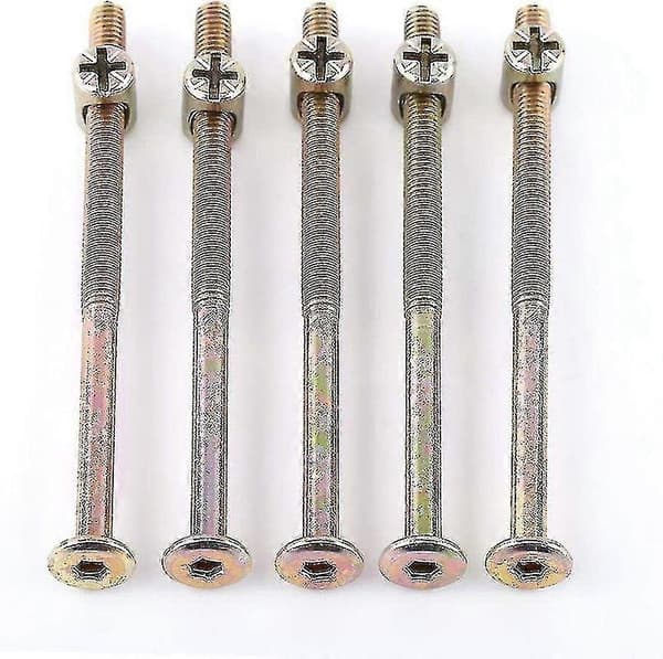 Sl M6 Bolt til møbler, unbrakoskruer til tremmeseng, køjesenge, stole (100 mm) Shisanq