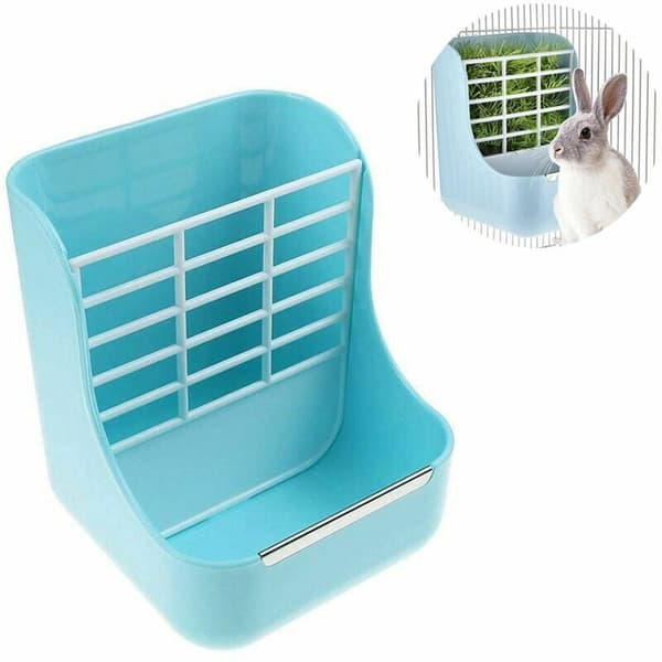 Rabbit Feeder, Rabbit Guinea Pig Hay Feeder Hay and Feeder Stand for Rabbit Guinea Pig Chinchilla