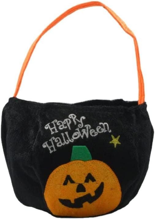 Halloween Godispåsar, Bus eller Godis-påsar, 2-pack Hållbara Pumpapåsar för Barn