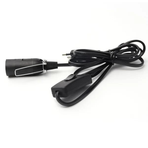 Ledning med bryter for saltlampe - 1,8 m - Sokkel for saltlampe
