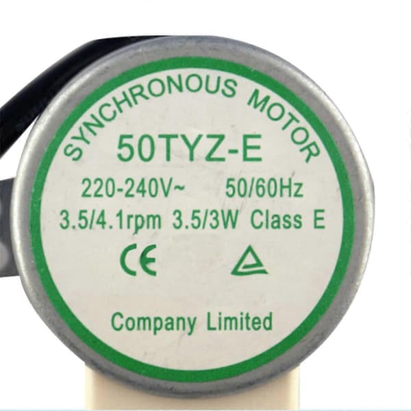 50TYZ-E Synchronous Motor for Ice Maker 220V-240V 3.5/3W 3.5RPM AC Motor for Ice Making Machine