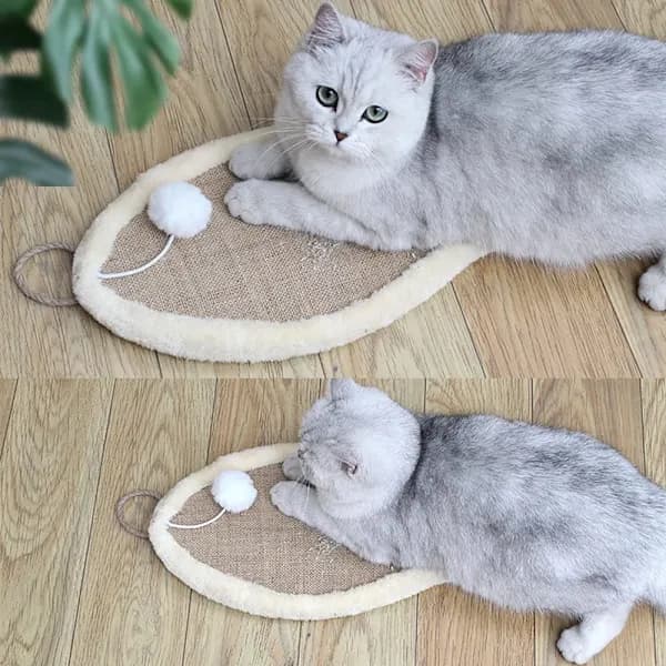Cat Scratch Mat, Durable Sisal Mat, Scratch Mat, Cat Wall, Natural Sisal Mat, Horizontal Cat Floor Scratch Board