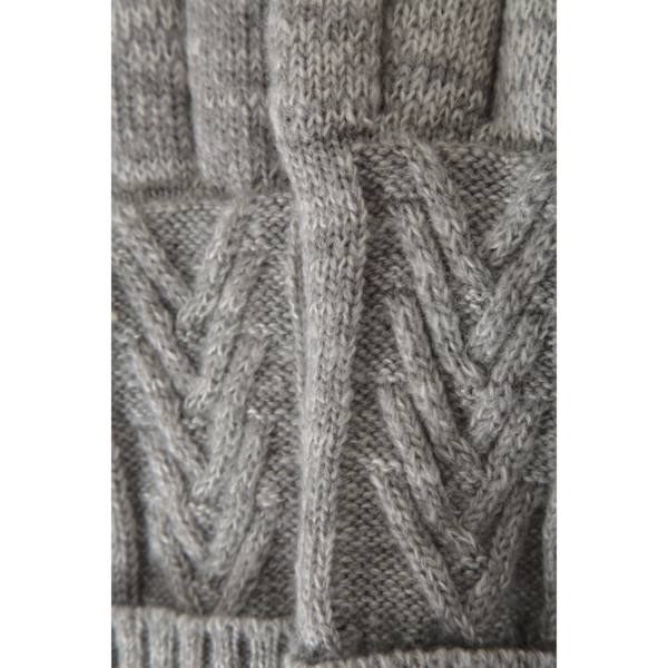 Mountain Warehouse Kabelstickade Vinterhandskar för Dam med Thinsulate - Grå Grey One Size