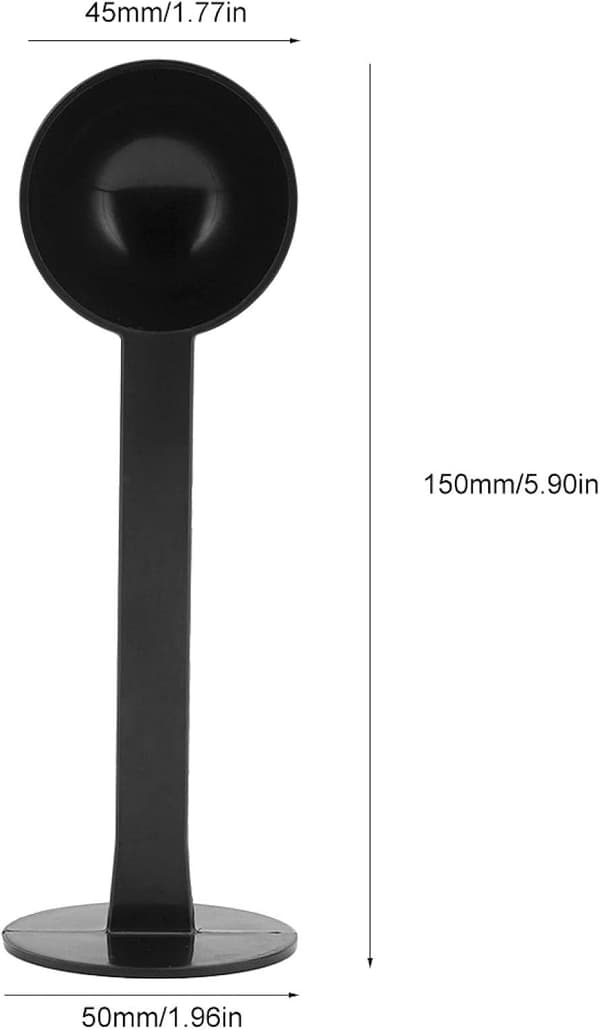 1 Piece Black 2-in-1 Coffee Bean Scoop Coffee Measuring Scoop