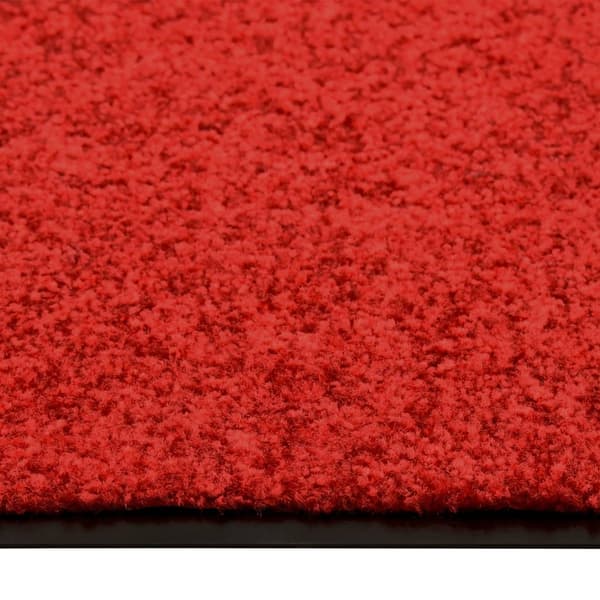 vidaXL Doormat Washable Red 40x60 cm Röd red