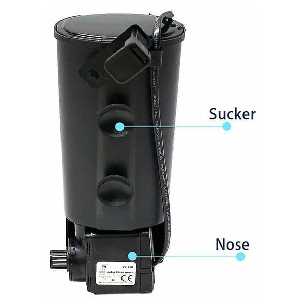 Aquarium Turtle Low Water Filter Pump Fish Tank Waterfall Water Circulation