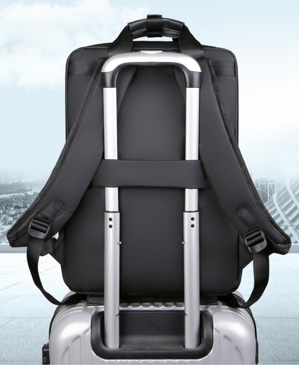 Business Travel Backpack for Men, Water-Resistant Laptop Backpack, Black Laptop Backpack 15.6 inch