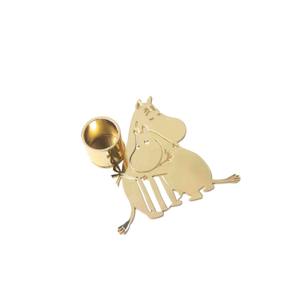 Lysestake Mummi Kjærlighet Pluto Design Guld gold