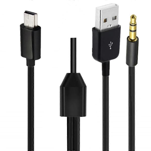 USB-kabel Mini USB-kabel 3,5 mm stik Lydkabel Stereo Lydkabel til MP3 MP4
