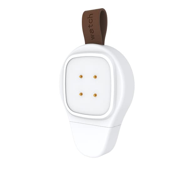 Reisevennlig trådløs magnetisk USB-ladebase for smartklokke