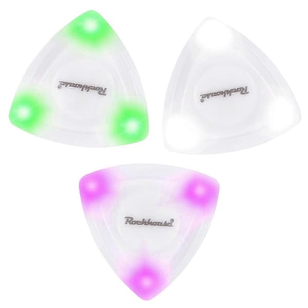 3 st LED Lysande Gitarrplektrum Gitarrtillbehör Akustisk Folkgitarr Plektrum