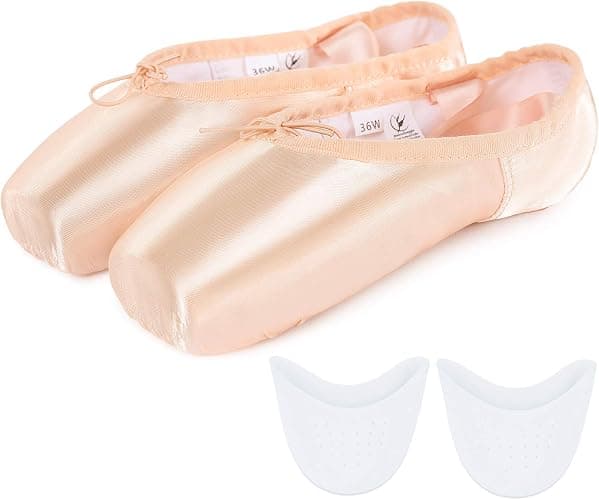 Balletsko i pink, professionelle dansesko med syet sløjfe