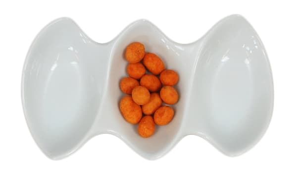 Mini Porcelænsskål - Praktisk Tredelt - 12-pak Vit 3000