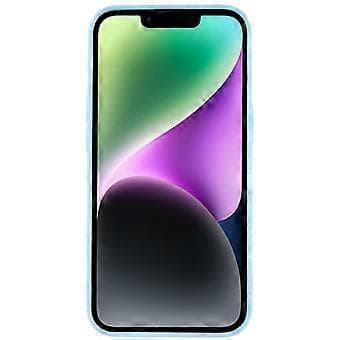 Compatible with iPhone 14 Smooth Matte Soft TPU Case Shockproof Absorbing Flexible Phone Cover (Light Blue)