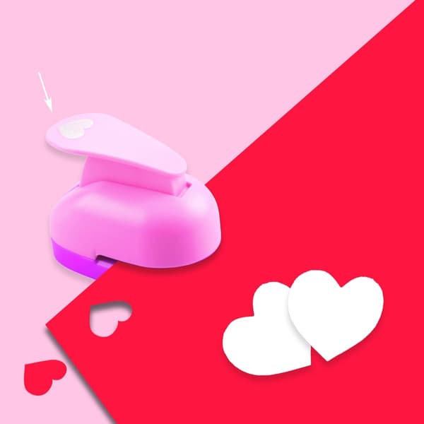 Creative Punch - Heart - Shaped - Heart Punch - Mini Paper Punch - DIY Gift Card Punch