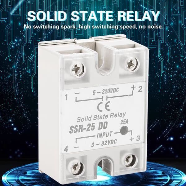 SSR-25 DD 25A 5-220VDC Solid State Relay for Industrial Automation Process