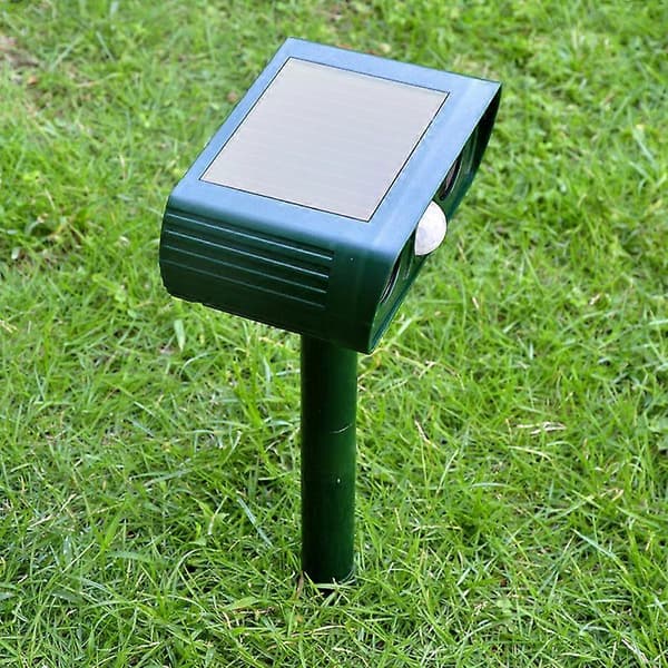 Ultrasonic Cat Repeller, Solar Powered Cat Repeller, Ultrasonic Rodent Repeller with Motion Sensor