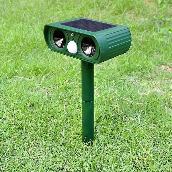 Ultrasonic Cat Repeller, Solar Powered Cat Repeller, Ultrasonic Rodent Repeller with Motion Sensor
