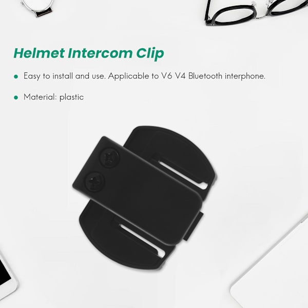 2 kpl Vnetphone V6 V4 V2-500C Intercom Lisätarvikkeet, Kypärä Intercom Clip Kiinnitysteline, Moottoripyörä
