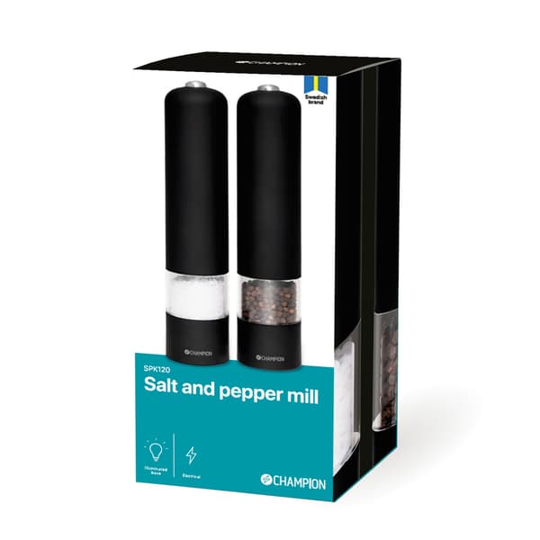 Salt- og Peberkværn SPK120 Mat Sort 498