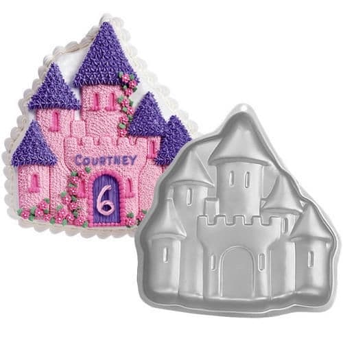 Slott 3D Bageform | bageform prinsesseslot Silver silver