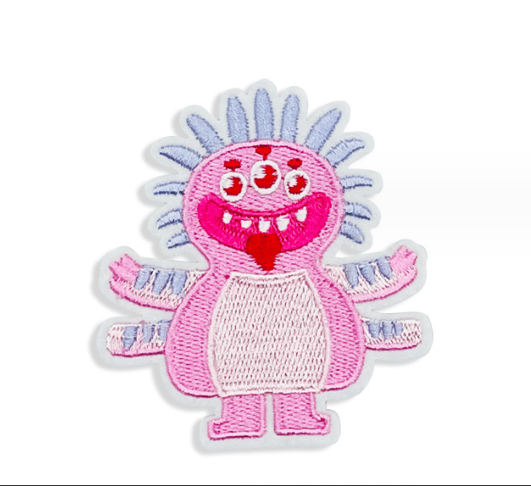 10-pack kombinationspaket, ny tecknad liten monsterkombo broderi