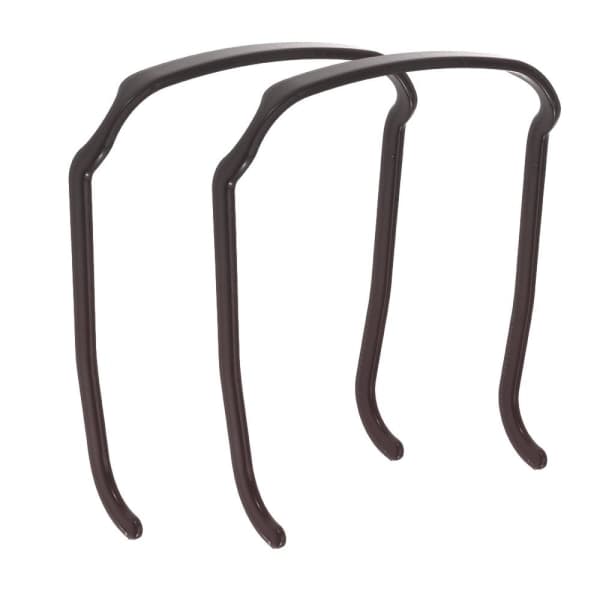 2 pcs Invisible Hair Ties Thick Curly Hair Tie Brown Brown