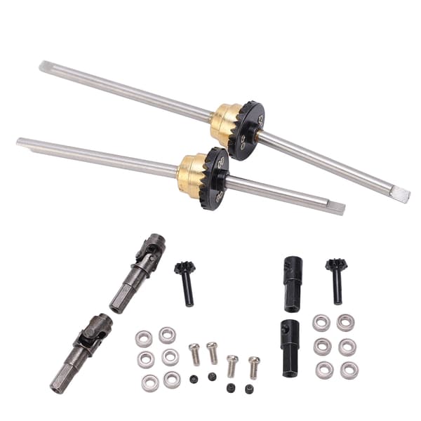 Drivaksel i metall, girkasse, broaksel, differensialsett for WPL C14 C24 C34 C44 B14 B16 B24 B36 1/16 RC-bil