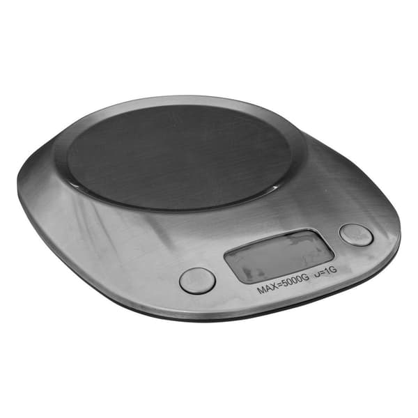 Akkukäyttöinen keittiövaaka - Ruostumaton teräs Silver silver