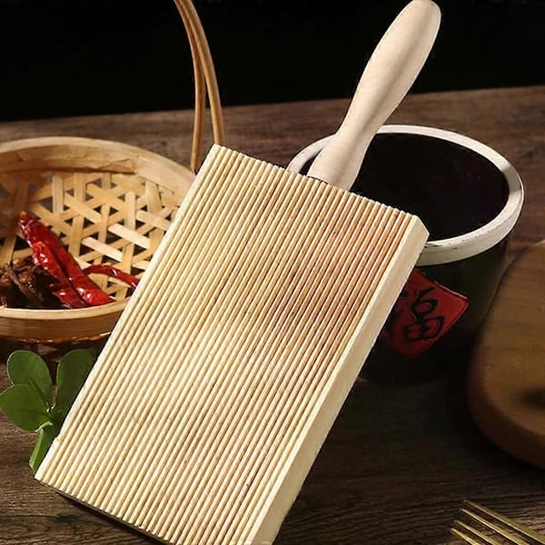 Pastabrett, 2 stk Lett Grep for Gnocchi Cavatelli-laging, 21,5x8,5x1,8cm