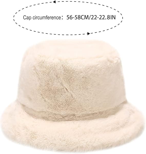 Pehmeä ja lämmin bucket-hattu naisille, talvi
