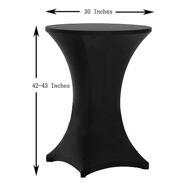 30x42 inch Square Corner Tablecloth Cover Black Bench Cover Decoration