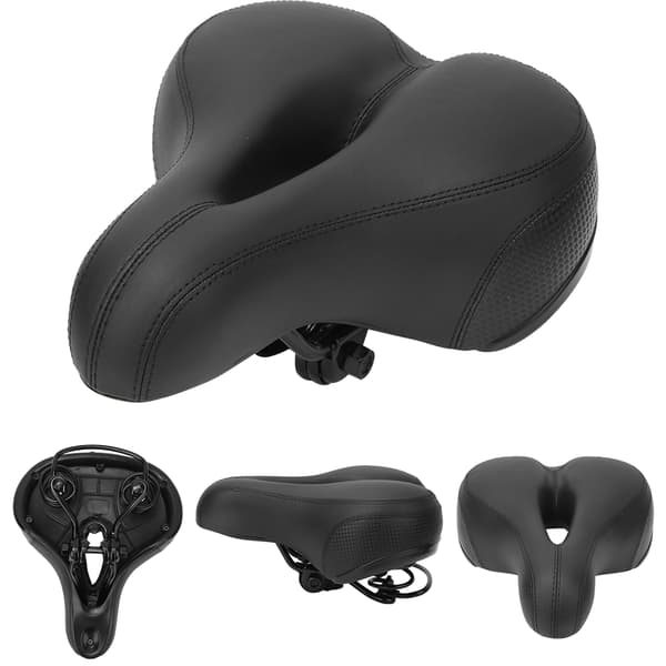 Soft Bike Seat Cushion Waterproof Comfortable Bicycle Saddle Replacement with Rain Cover