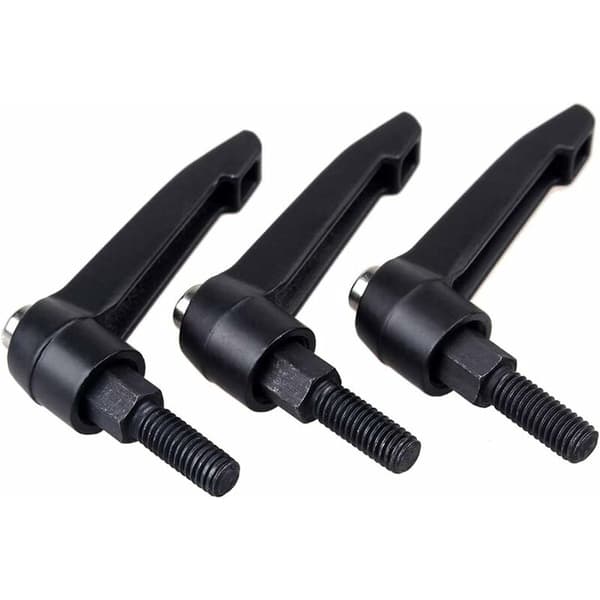 Hardware Fixing Clamping Lever Knobs Handles - Adjustable L-shaped Clamping Handle Machine Knobs Female or Male M6 Thread (4 pcs)