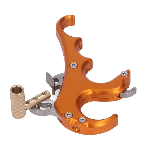 Aluminiumslegering Compoundbue Afløserhjælp 4 Fingre Justerbar Følsomhed Guld-FA-