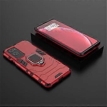 Compatible for OnePlus 9 Pro 2 in 1 Cool Guard PC + TPU Hybrid Phone Case with Kickstand (Red)